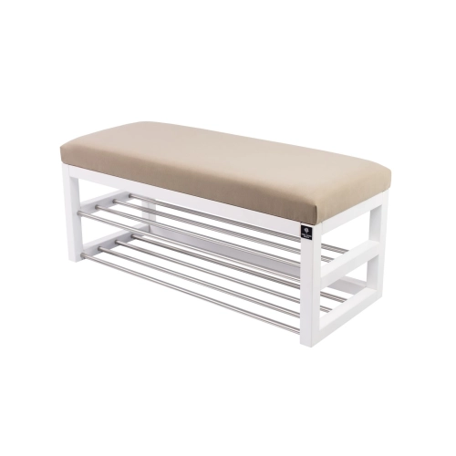 Ławka Pufa Tapicerowana Siedzisko Gładkie Beż LPG-5 Rozmiary od 50 cm do 200 cm