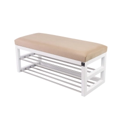 Ławka Pufa Tapicerowana Siedzisko Gładkie Beż LPG-5 Rozmiary od 50 cm do 200 cm