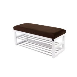 Ławka Pufa Tapicerowana Siedzisko Gładkie Brązowy LPG-5 Rozmiary od 50 cm do 200 cm