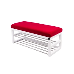 Ławka Pufa Tapicerowana Siedzisko Gładkie Czerwony LPG-5 Rozmiary od 50 cm do 200 cm