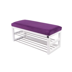 Ławka Pufa Tapicerowana Siedzisko Gładkie Fiolet LPG-5 Rozmiary od 50 cm do 200 cm