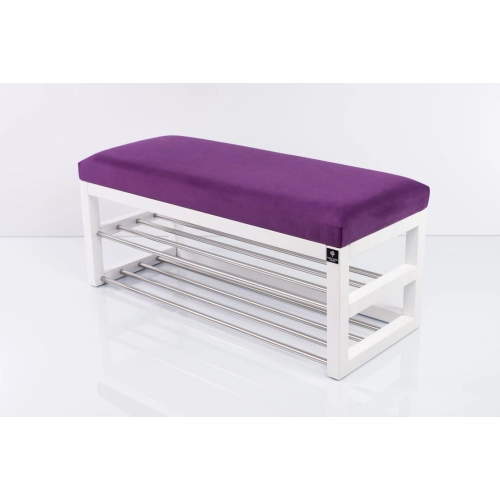 Ławka Pufa Tapicerowana Siedzisko Gładkie Fiolet LPG-5 Rozmiary od 50 cm do 200 cm