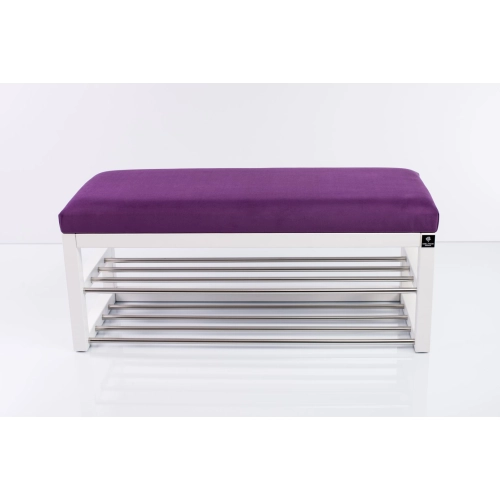 Ławka Pufa Tapicerowana Siedzisko Gładkie Fiolet LPG-5 Rozmiary od 50 cm do 200 cm