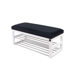 Ławka  Pufa Tapicerowana Siedzisko Gładkie Grafit LPG-5 Rozmiary od 50 cm do 200 cm