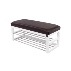 Ławka Pufa Tapicerowana Siedzisko Gładkie Ekoskóra Brąz LPG-5 Rozmiary od 50 cm do 200 cm