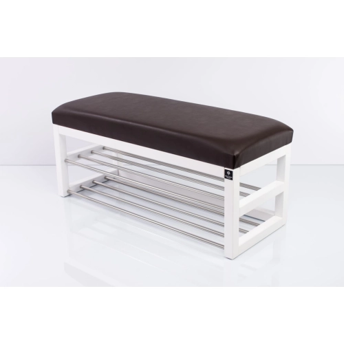 Ławka Pufa Tapicerowana Siedzisko Gładkie Ekoskóra Brąz LPG-5 Rozmiary od 50 cm do 200 cm