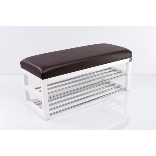 Ławka Pufa Tapicerowana Siedzisko Gładkie Ekoskóra Brąz LPG-5 Rozmiary od 50 cm do 200 cm