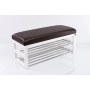 Ławka Pufa Tapicerowana Siedzisko Gładkie Ekoskóra Brąz LPG-5 Rozmiary od 50 cm do 200 cm