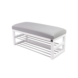 Ławka Pufa Tapicerowana Siedzisko Gładkie Ekoskóra Popiel LPG-5 Rozmiary od 50 cm do 200 cm