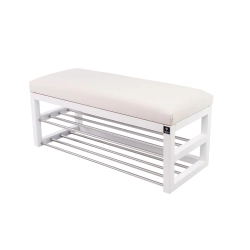 Ławka Pufa Tapicerowana Siedzisko Gładkie Biały LPG-5 Rozmiary od 50 cm do 200 cm