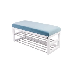 Ławka Pufa Tapicerowana Siedzisko Gładkie Jasny Błękit LPG-5 Rozmiary od 50 cm do 200 cm