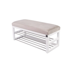 Ławka Pufa Tapicerowana Siedzisko Gładkie Srebrny LPG-5 Rozmiary od 50 cm do 200 cm