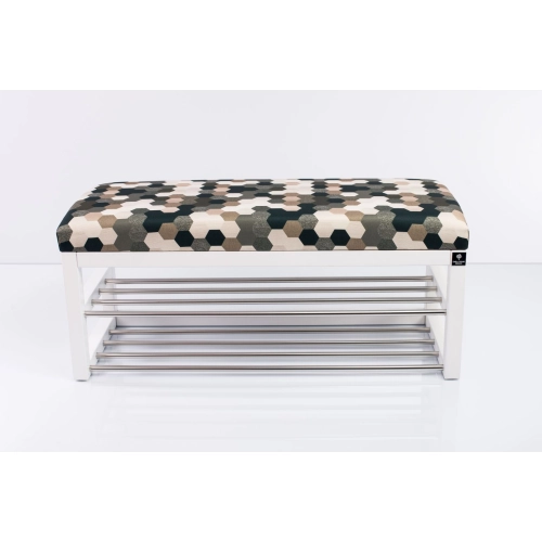 Ławka Pufa Tapicerowana Siedzisko Gładkie Print AC2 LPG-5 Rozmiary od 50 cm do 200 cm