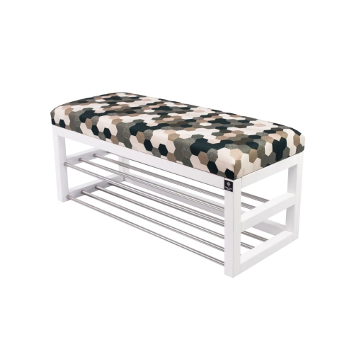 Ławka Pufa Tapicerowana Siedzisko Gładkie Print AC2 LPG-5 Rozmiary od 50 cm do 200 cm