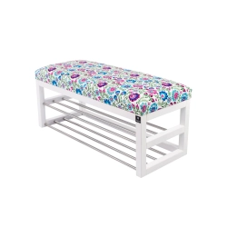 Ławka Pufa Tapicerowana Siedzisko Gładkie Kwiaty Łowieckie LPG-5 Rozmiary od 50 cm do 200 cm