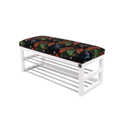 Ławka Pufa Tapicerowana Siedzisko Gładkie Liście Maki Koliber LPG-5 Rozmiary od 50 cm do 200 cm