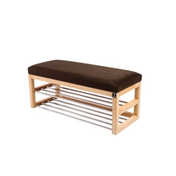Ławka Pufa Tapicerowana Siedzisko Gładkie Brązowy LPG-5 Rozmiary od 50 cm do 200 cm