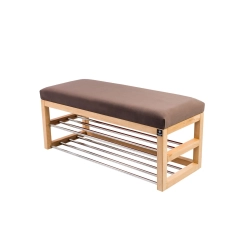 Ławka Pufa Tapicerowana Siedzisko Gładkie Brązowy LPG-5 Rozmiary od 50 cm do 200 cm