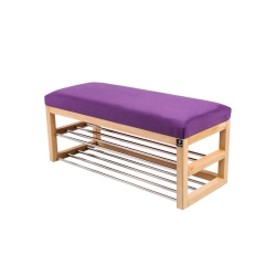 Ławka Pufa Tapicerowana Siedzisko Gładkie Fioletowy LPG-5 Rozmiary od 50 cm do 200 cm