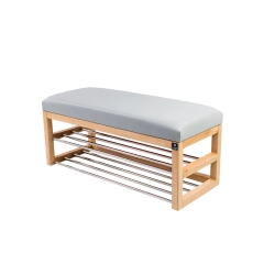 Ławka Pufa Tapicerowana Siedzisko Gładkie Ekoskóra Popiel LPG-5 Rozmiary od 50 cm do 200 cm