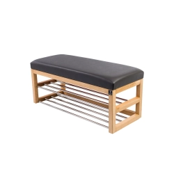 Ławka Pufa Tapicerowana Siedzisko Gładkie Ekoskóra Grafit LPG-5 Rozmiary od 50 cm do 200 cm