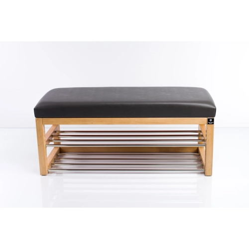 Ławka Pufa Tapicerowana Siedzisko Gładkie Ekoskóra Grafit LPG-5 Rozmiary od 50 cm do 200 cm