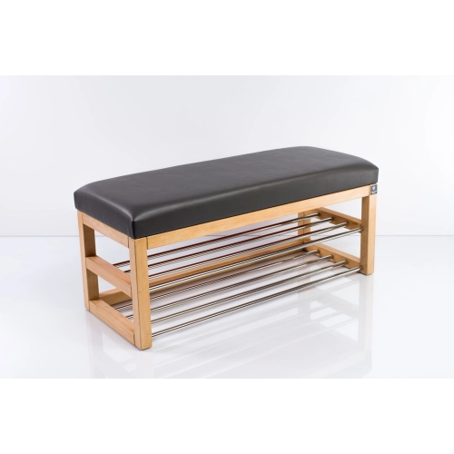 Ławka Pufa Tapicerowana Siedzisko Gładkie Ekoskóra Grafit LPG-5 Rozmiary od 50 cm do 200 cm