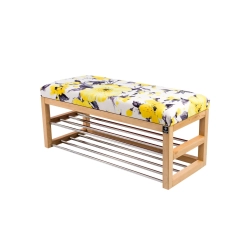 Ławka Pufa Tapicerowana Siedzisko Gładkie Żółty LPG-5 Rozmiary od 50 cm do 200 cm