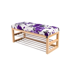 Ławka Pufa Tapicerowana Siedzisko Gładkie Fiolet LPG-5 Rozmiary od 50 cm do 200 cm