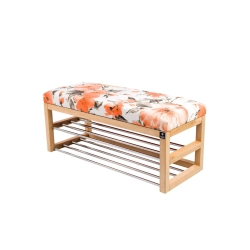 Ławka Pufa Tapicerowana Siedzisko Gładkie Marakesz Pomarańczowy LPG-5 Rozmiary od 50 cm do 200 cm