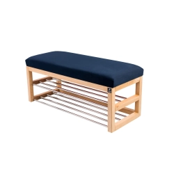 Ławka Pufa Tapicerowana Siedzisko Gładkie Granatowy LPG-5 Rozmiary od 50 cm do 200 cm