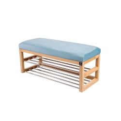 Ławka  Pufa Tapicerowana Siedzisko Gładkie Jasny Błękit LPG-5 Rozmiary od 50 cm do 200 cm