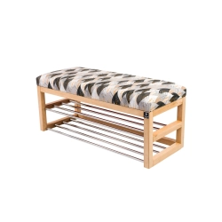 Ławka Pufa Tapicerowana Siedzisko Gładkie Ażurowe Liście LPG-5 Rozmiary od 50 cm do 200 cm