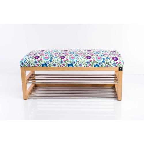 Ławka Pufa Tapicerowana Siedzisko Gładkie Kwiaty Łowieckie LPG-5 Rozmiary od 50 cm do 200 cm