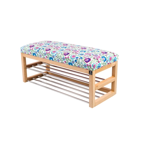 Ławka Pufa Tapicerowana Siedzisko Gładkie Kwiaty Łowieckie LPG-5 Rozmiary od 50 cm do 200 cm