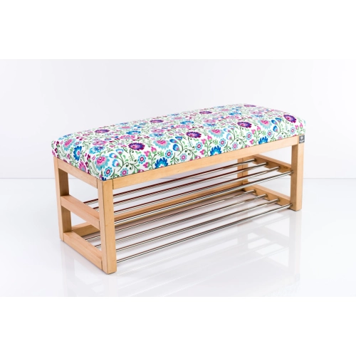 Ławka Pufa Tapicerowana Siedzisko Gładkie Kwiaty Łowieckie LPG-5 Rozmiary od 50 cm do 200 cm