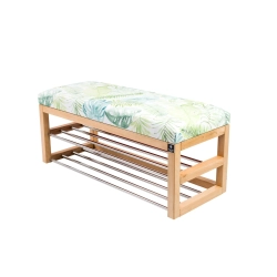 Ławka Pufa Tapicerowana Siedzisko Gładkie Liście Monstery LPG-5 Rozmiary od 50 cm do 200 cm