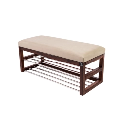Ławka Pufa Tapicerowana Siedzisko Gładkie Beż LPG-5 Rozmiary od 50 cm do 200 cm