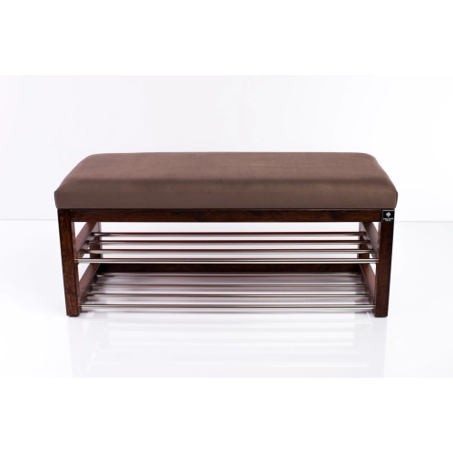 Ławka Pufa Tapicerowana Siedzisko Gładkie Brązowy LPG-5 Rozmiary od 50 cm do 200 cm