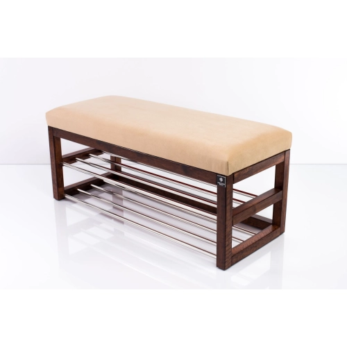 Ławka Pufa Tapicerowana Siedzisko Gładkie Cappucino LPG-5 Rozmiary od 50 cm do 200 cm