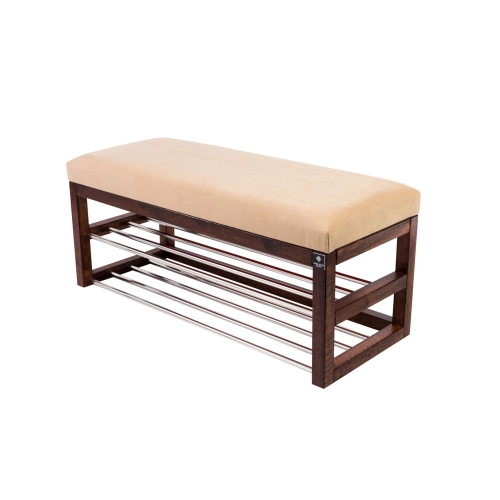 Ławka Pufa Tapicerowana Siedzisko Gładkie Cappucino LPG-5 Rozmiary od 50 cm do 200 cm