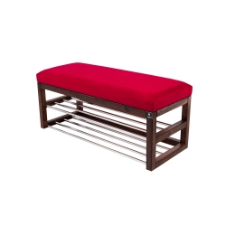 Ławka Pufa Tapicerowana Siedzisko Gładkie Czerwony LPG-5 Rozmiary od 50 cm do 200 cm
