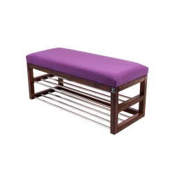 Ławka Pufa Tapicerowana Siedzisko Gładkie Fioletowy LPG-5 Rozmiary od 50 cm do 200 cm