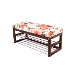 Ławka Pufa Tapicerowana Siedzisko Gładkie Marakesz Pomarańczowy LPG-5 Rozmiary od 50 cm do 200 cm