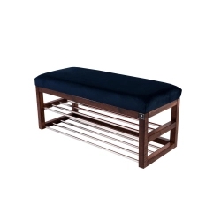 Ławka Pufa Tapicerowana Siedzisko Gładkie Granatowy LPG-5 Rozmiary od 50 cm do 200 cm