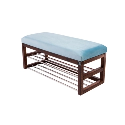 Ławka Pufa Tapicerowana Siedzisko Gładkie Jasny Błękit LPG-5 Rozmiary od 50 cm do 200 cm