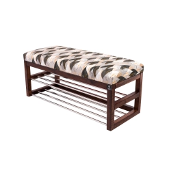 Ławka Pufa Tapicerowana Siedzisko Gładkie Ażurowe Liście LPG-5 Rozmiary od 50 cm do 200 cm