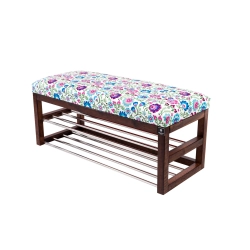 Ławka Pufa Tapicerowana Siedzisko Gładkie Kwiaty Łowieckie LPG-5 Rozmiary od 50 cm do 200 cm