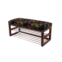 Ławka Pufa Tapicerowana Siedzisko Gładkie Liście Maki Koliber LPG-5 Rozmiary od 50 cm do 200 cm