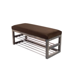 Ławka Pufa Tapicerowana Siedzisko Gładkie Brązowy LPG-5 Rozmiary od 50 cm do 200 cm